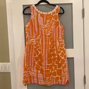 Lilly for Target Orange Giraffe Dress size 10